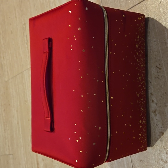 Estee Lauder Handbags - Estee Lauder Limited Edition Red Zipper Travel Train Case